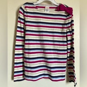 🌞Gymboree New White Striped Long Sleeve Shirt